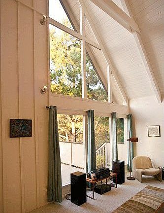 Vaulted A-Frame ceiling