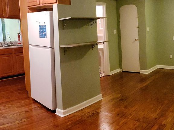 Living room, kitchen and dining room