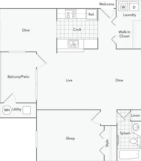 Floorplan 1C Floorplan 1C