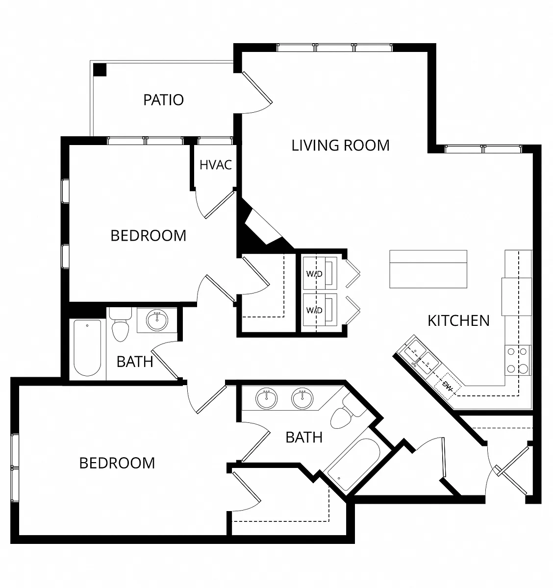 Floor plan 2X2 E