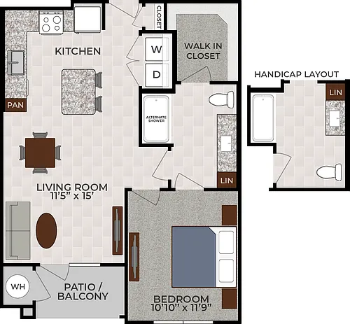 Floor plan 1X1
