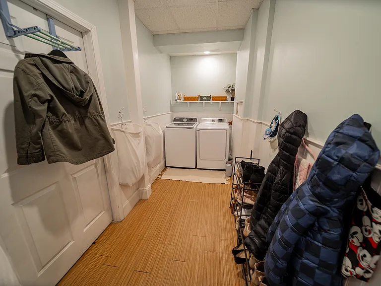 Included electric washer and dryer