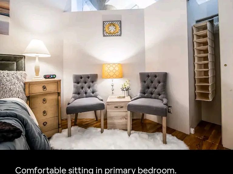 Sitting area for main bedroom.