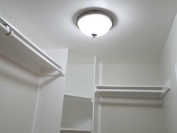 Master closet built in shelving