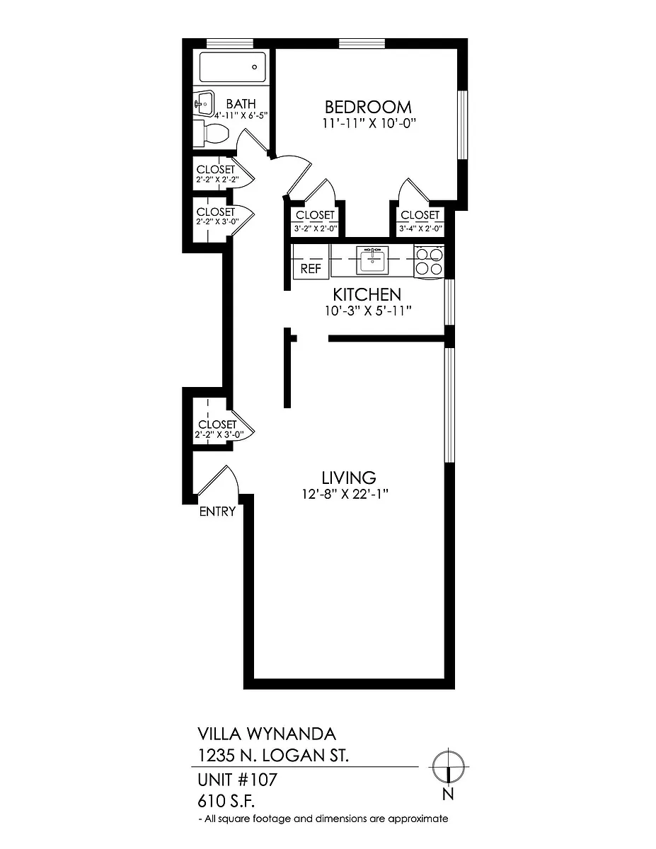 Floor plan 1 Bedroom