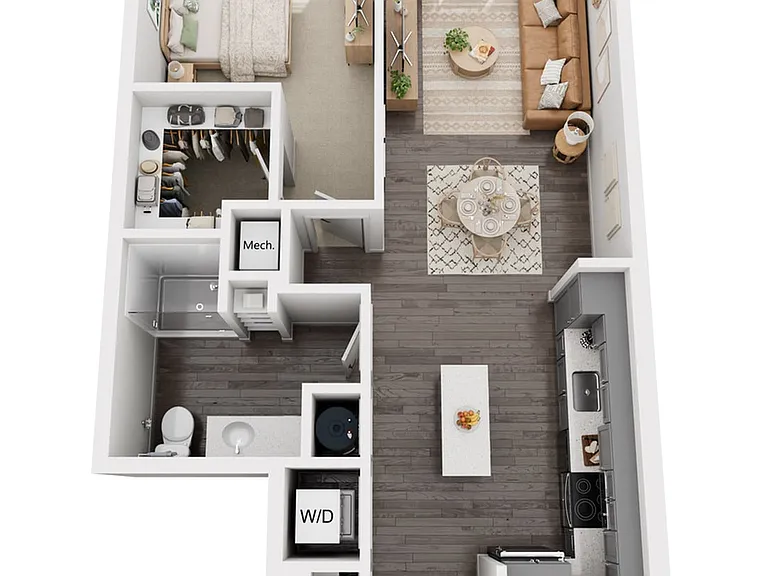 1-Bedroom 1-Bathroom | 725 sqft 1-Bedroom 1-Bathroom | 725 sqft