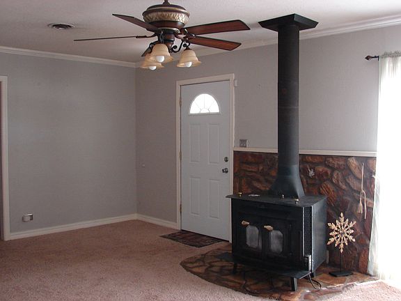  Living area with wood stove