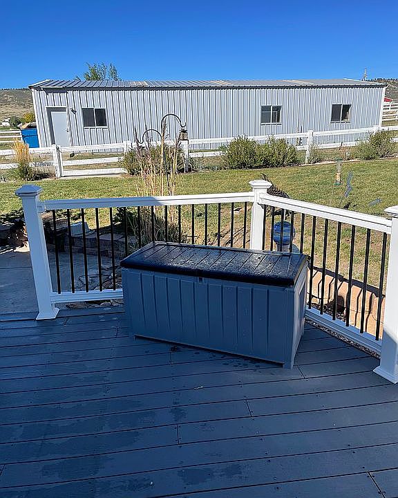 Back deck and shop