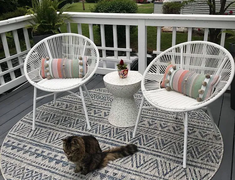 Large back deck.
