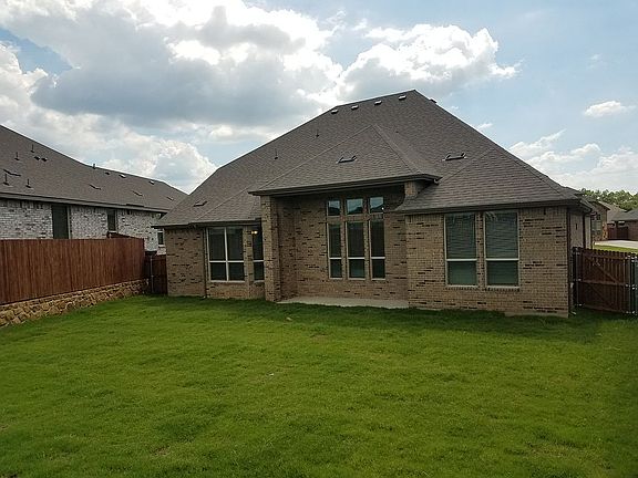 Backyard facing home 