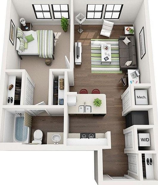 587 Square Feet