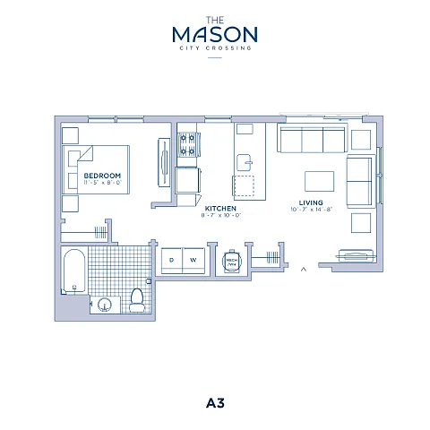 Floor plan The Mason at City Crossing - A3_M
