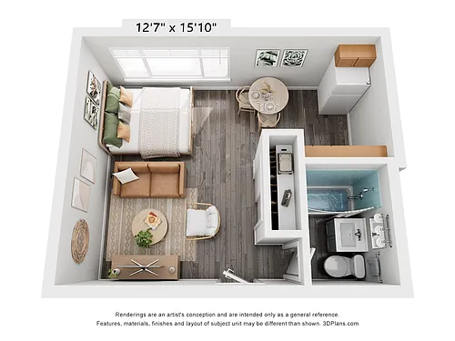 Floor plan Barbizon - Studio