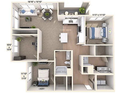 Floor plan B16-A-Two