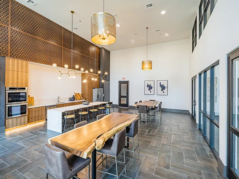 A welcoming lounge for residents to enjoy year-round.