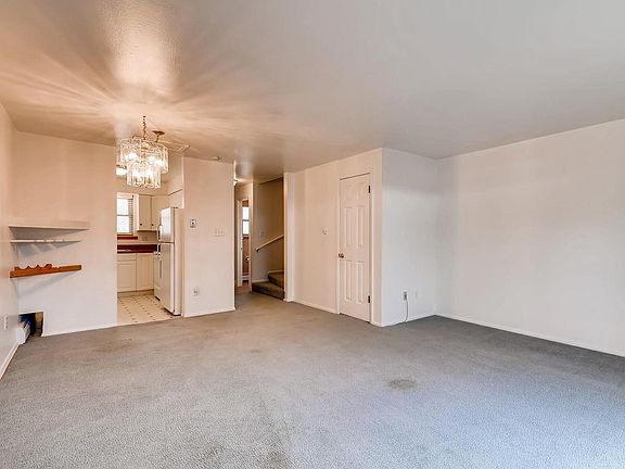 Large living and dining room.