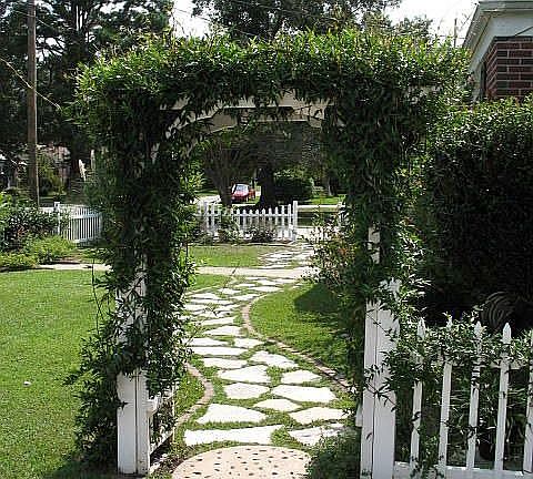 Side Arbor Entrance at Driveway