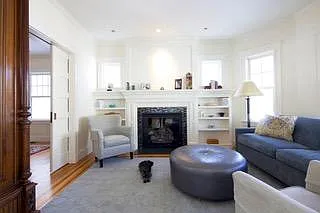 gas fireplace in Living room