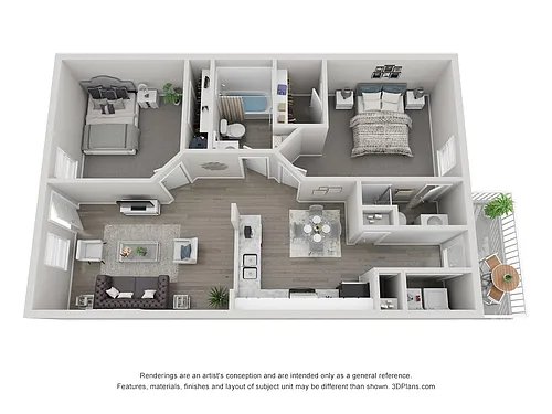 Floor plan Two Bedroom