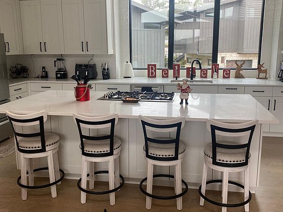 Gourmet kitchen with Italian stainless steel appliances