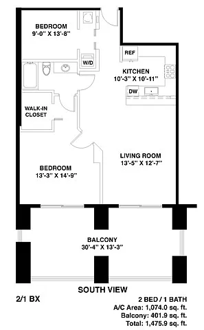 Floor plan Model BX
