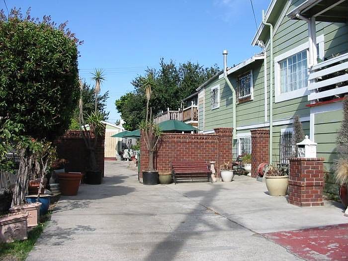 The patio.