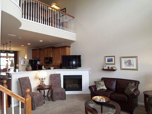 Living room looking into kitchen