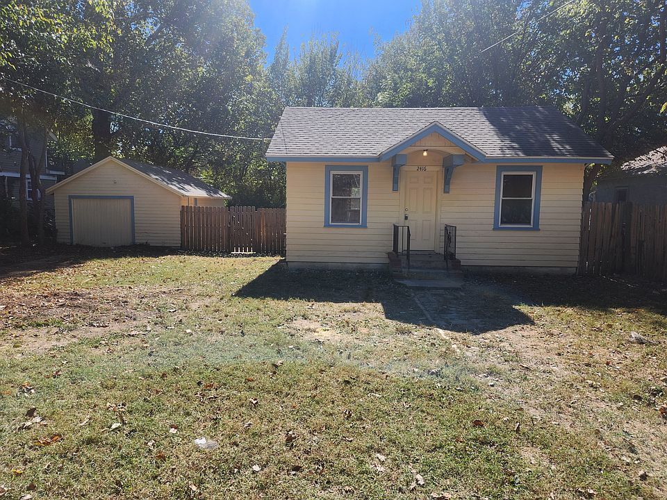 Front of the house & garage
