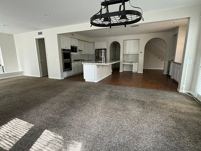great room and kitchen