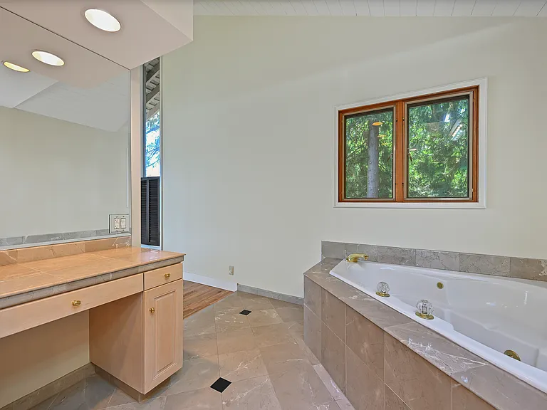 Master bathroom and vanity