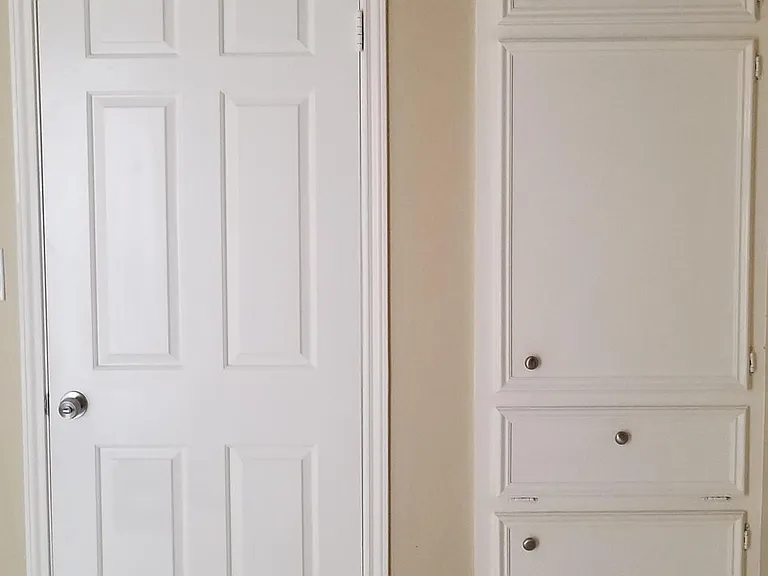 Storage space in bedroom