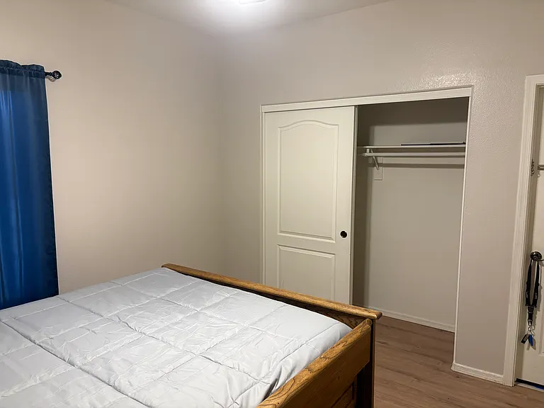 Bedroom 9. new linens, memory foam queen mattress, TV mount, new LVP flooring, Fresh paint (Jack and Jill bathroom) shared with 1 other room.