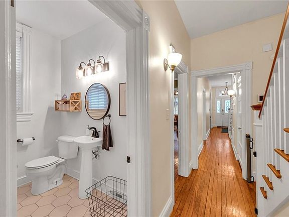 First Floor Hallway and Half-Bath/Laundry