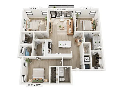Floor plan 3A