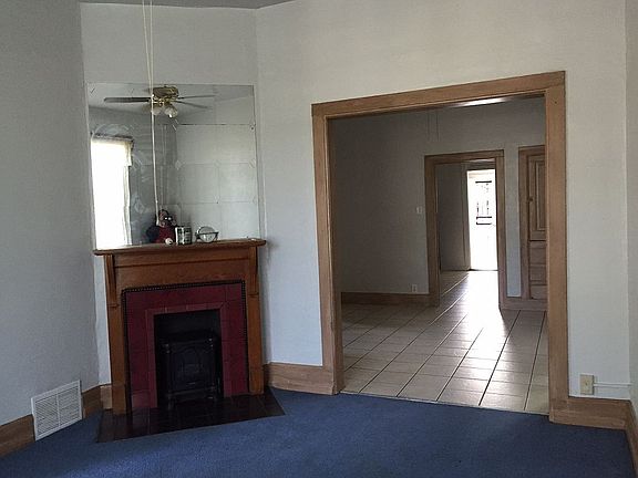 electric stove in fireplace