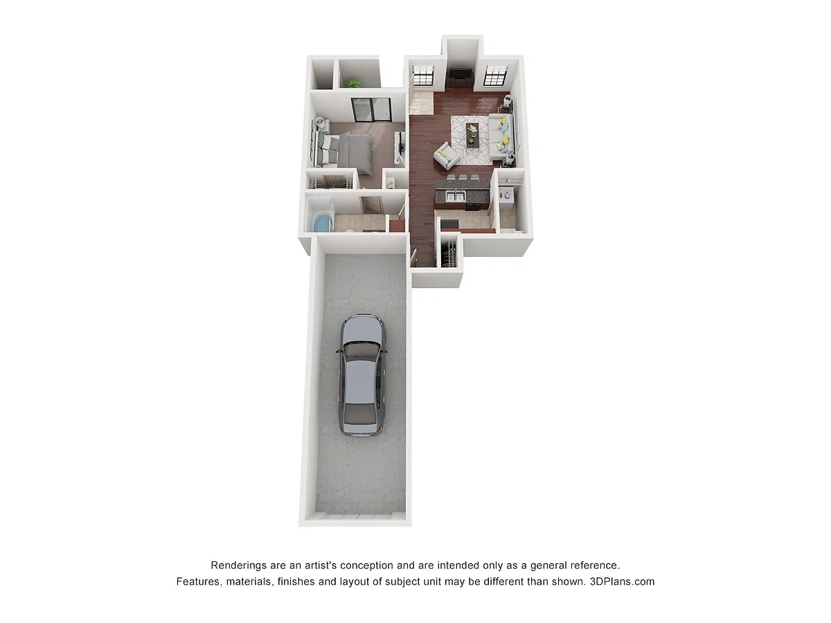 Floor plan A1 - Attached Garage