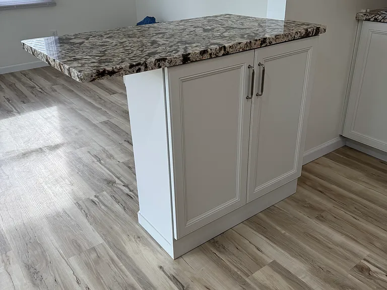 From kitchen looking in to living room