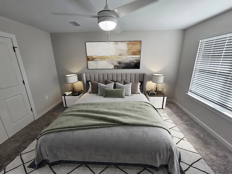 Virtually stage master bedroom 2
