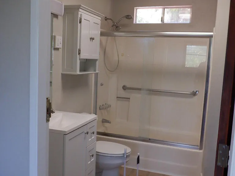 view into bathroom