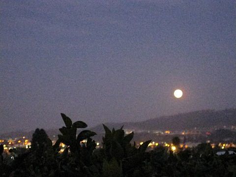 Moon over Double Peaks Park 