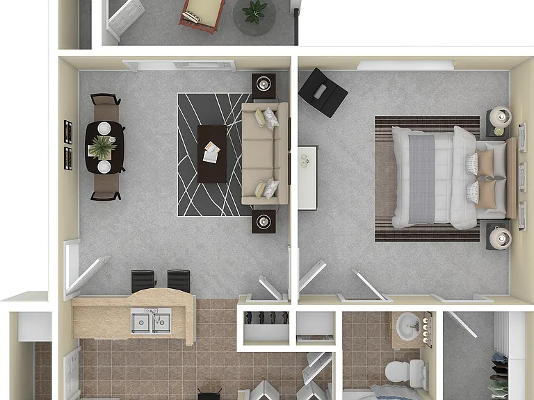 A2 3D Floor Plan A2 3D Floor Plan