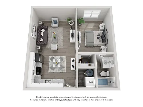 Floor plan 1x1 New 2