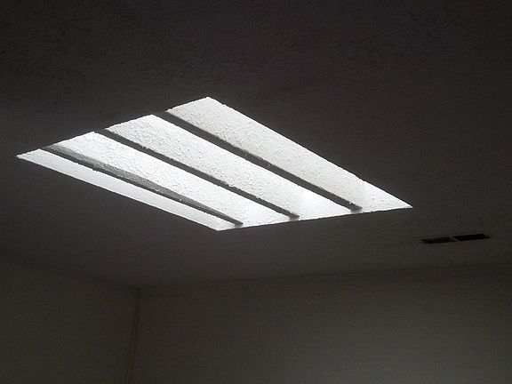 Skylight in living room