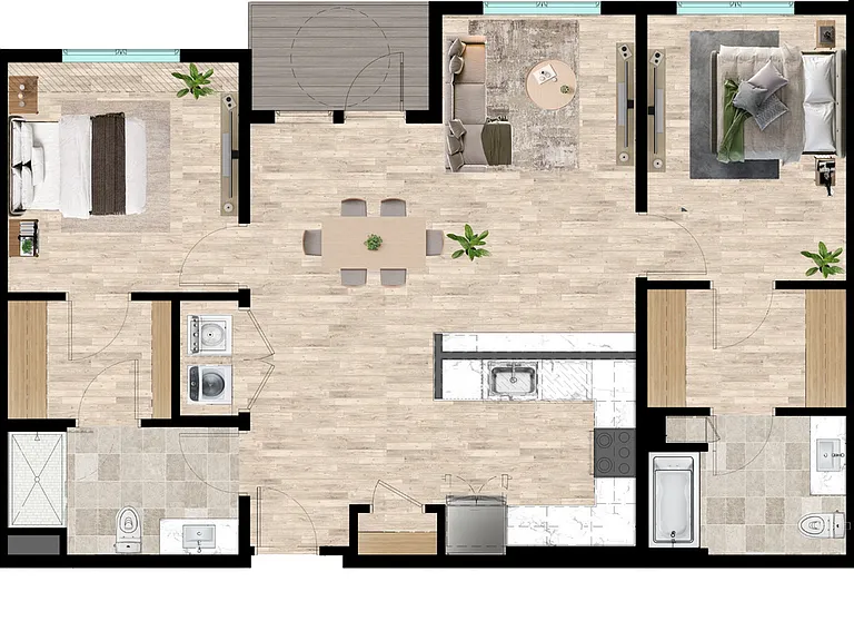 B17 - ADA Two Bedroom B17 - ADA Two Bedroom