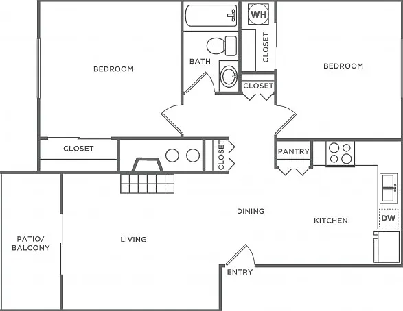 B1 | 2 bed 1 bath | 788 Sq. Ft. B1 | 2 bed 1 bath | 788 Sq. Ft.