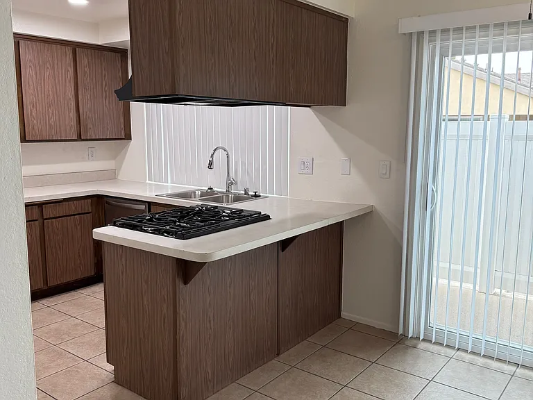 Kitchen and patio door