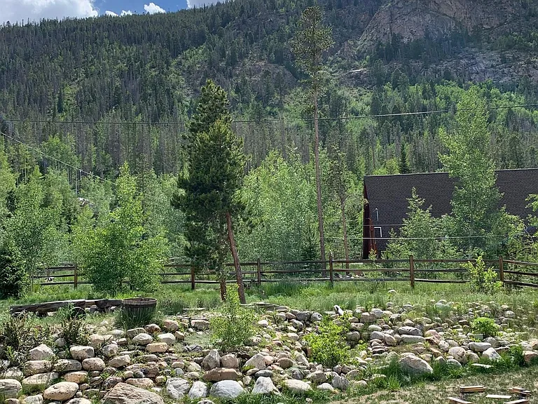 Large backyard with amazing views of Mount Royal