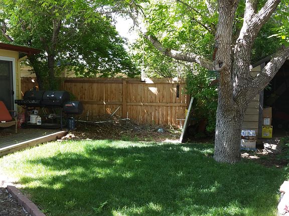 Back Yard with Tool Shed