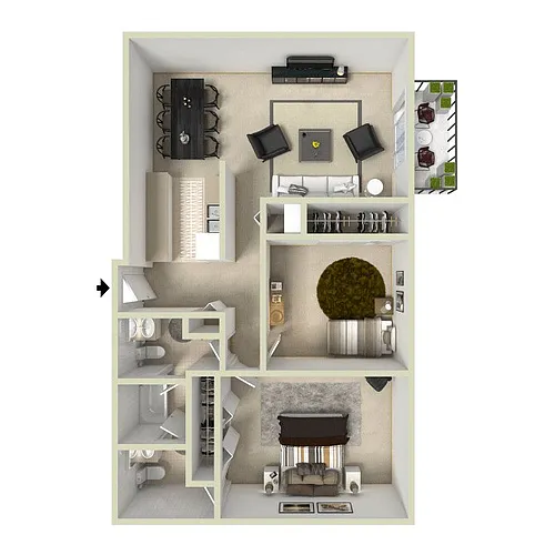 Floor plan Redrock - Renovated