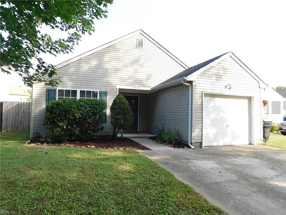 Exterior Front. Home and trim with low maintenance vinyl wrap.